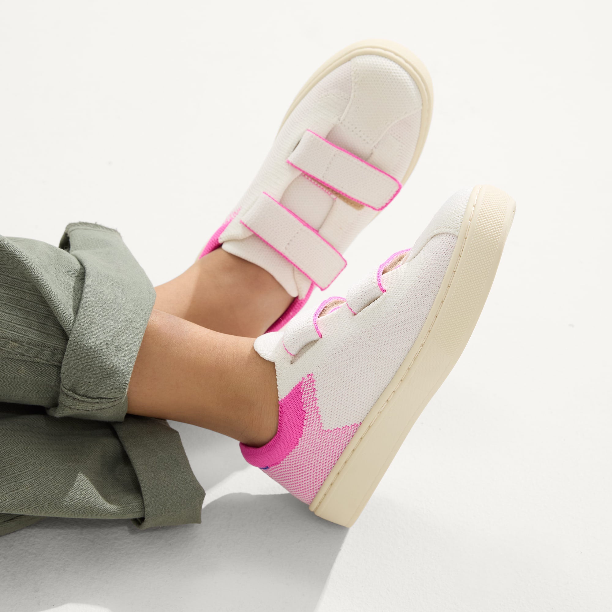 The Kids Strap Sneaker - Pink Taffy - Image 2