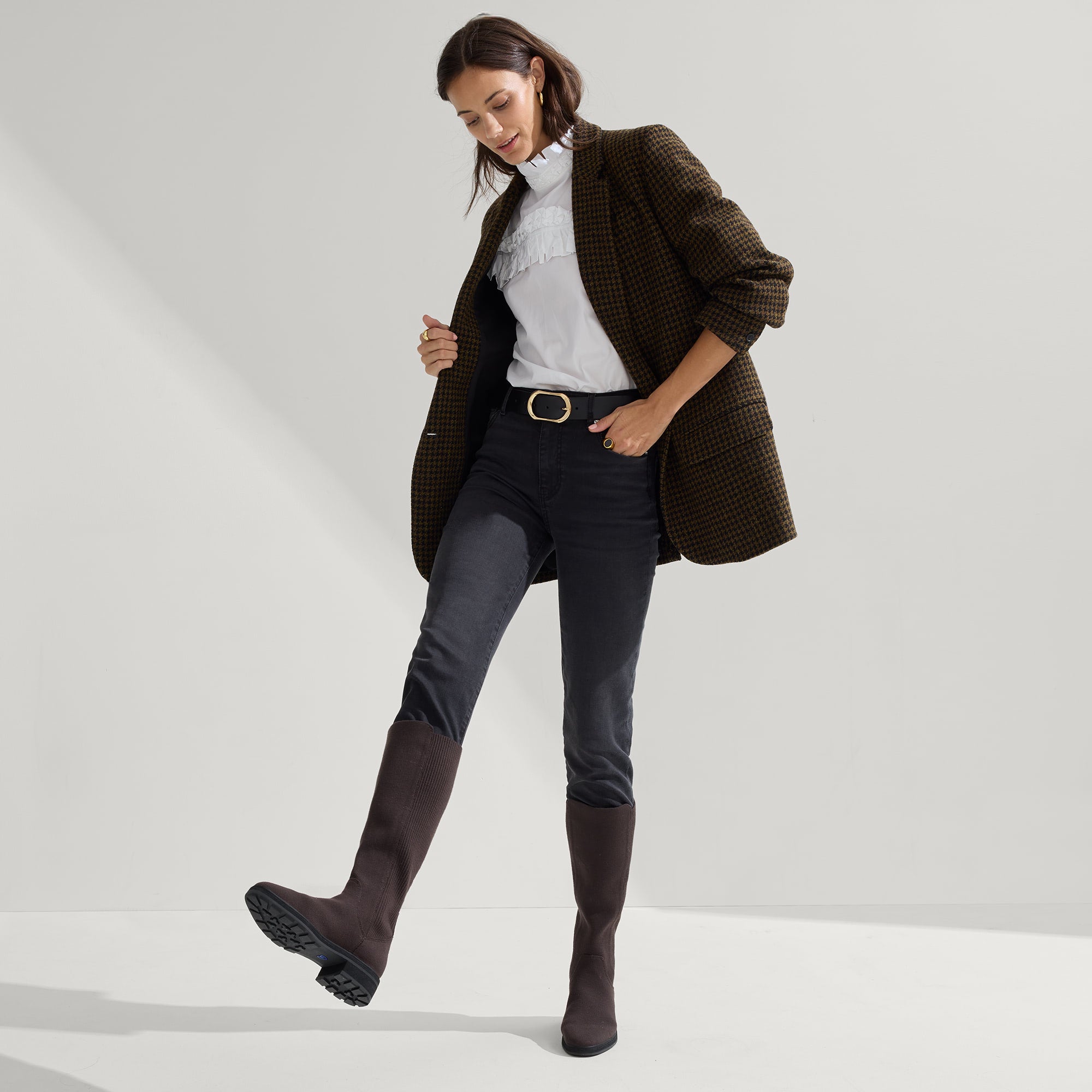 The Tall Lug Boot - Truffle Brown - Image 3