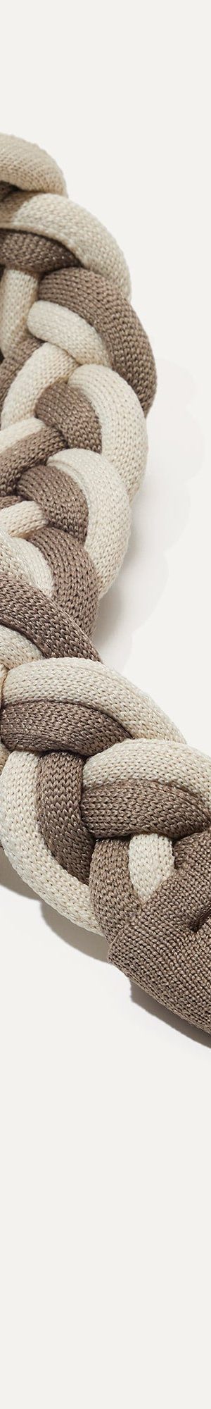 The Shoulder Strap - Cream and Cocoa Braid