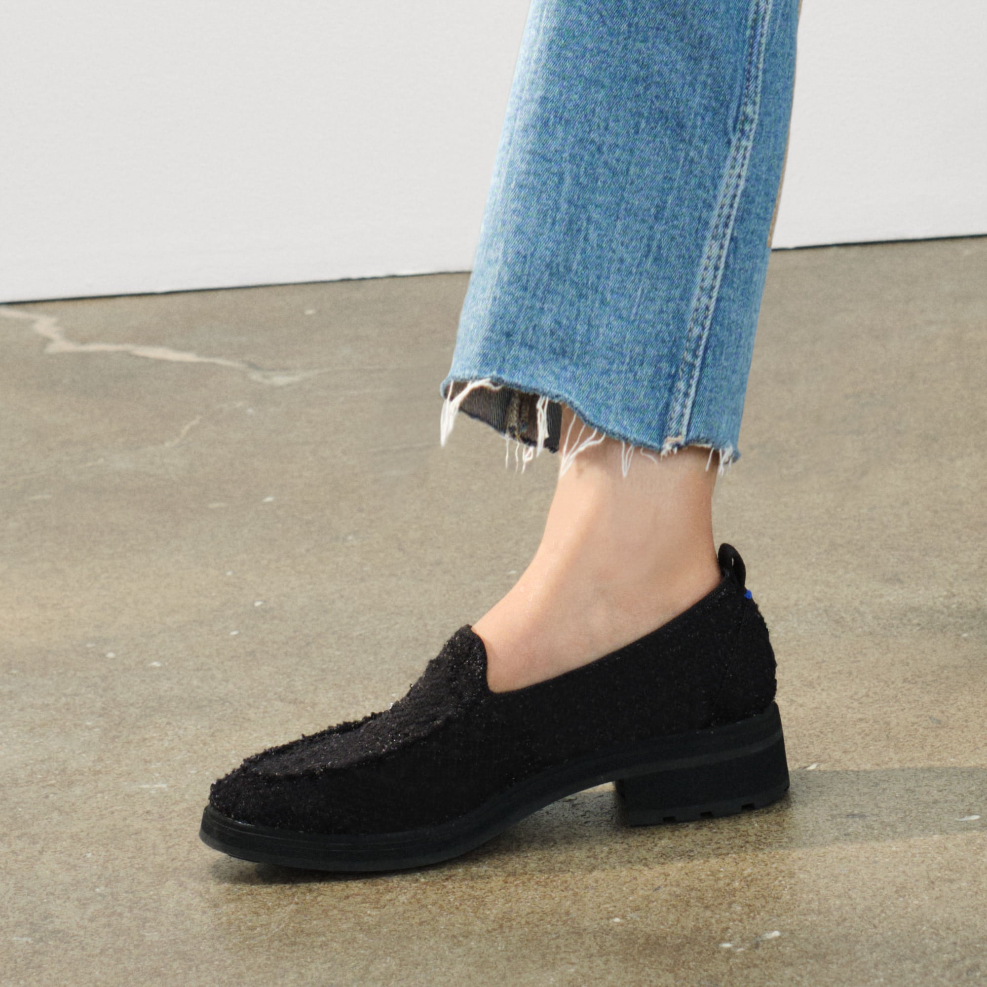 The Lug Loafer - Black Bouclé - Image 2