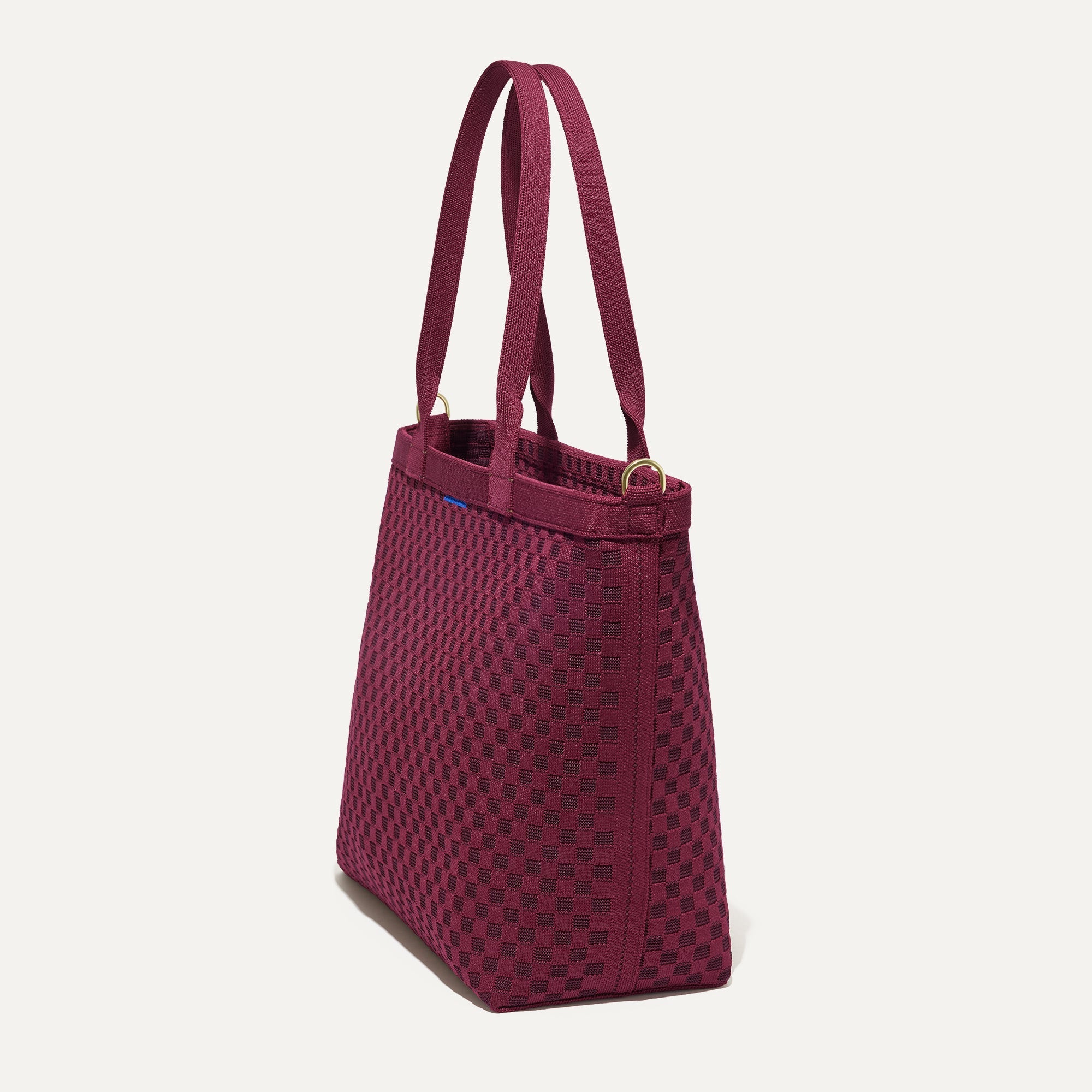 The Lightweight Zip Tote - Cabernet Check - Image 5