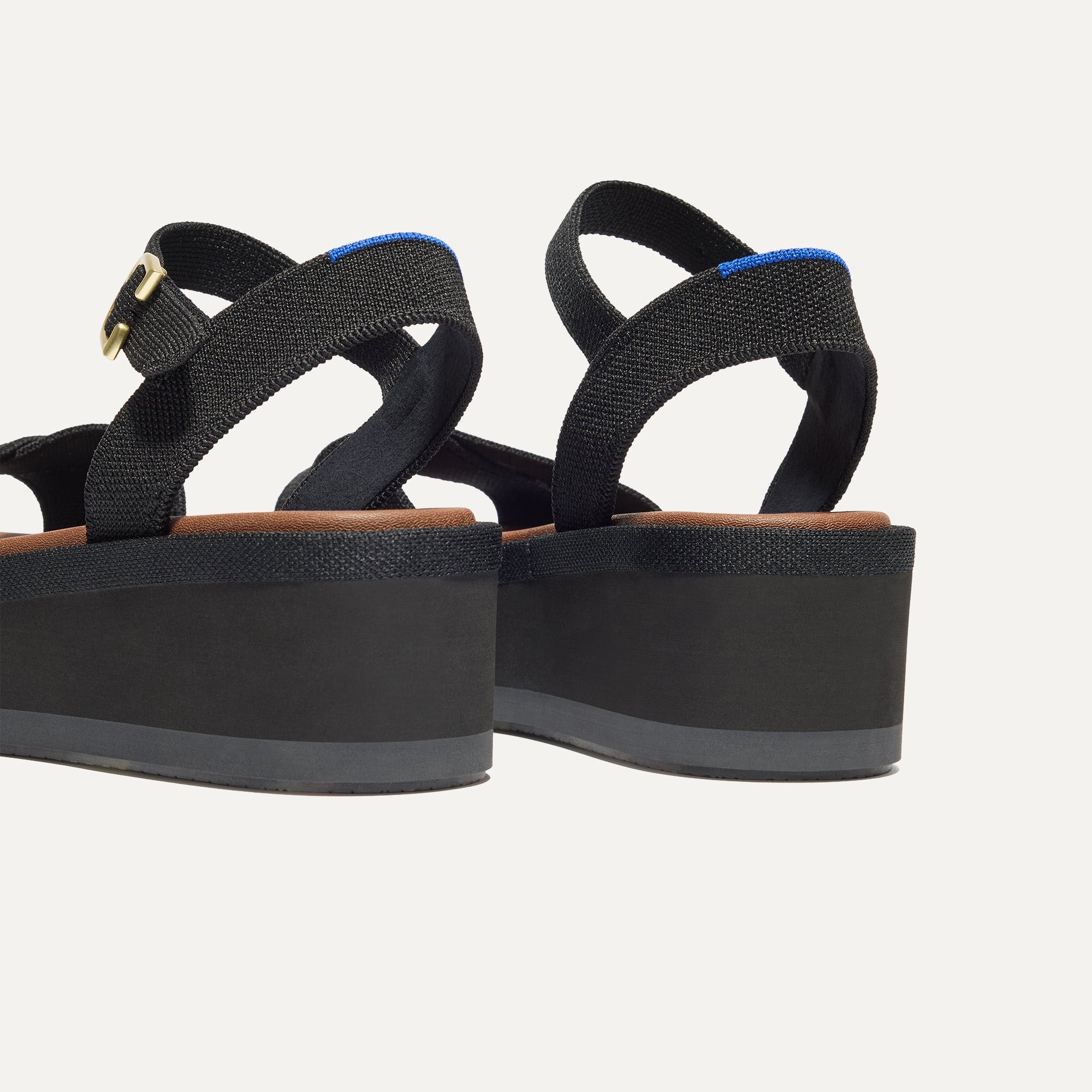 The Criss–Cross Lightweight Wedge Sandal - Black - Image 5