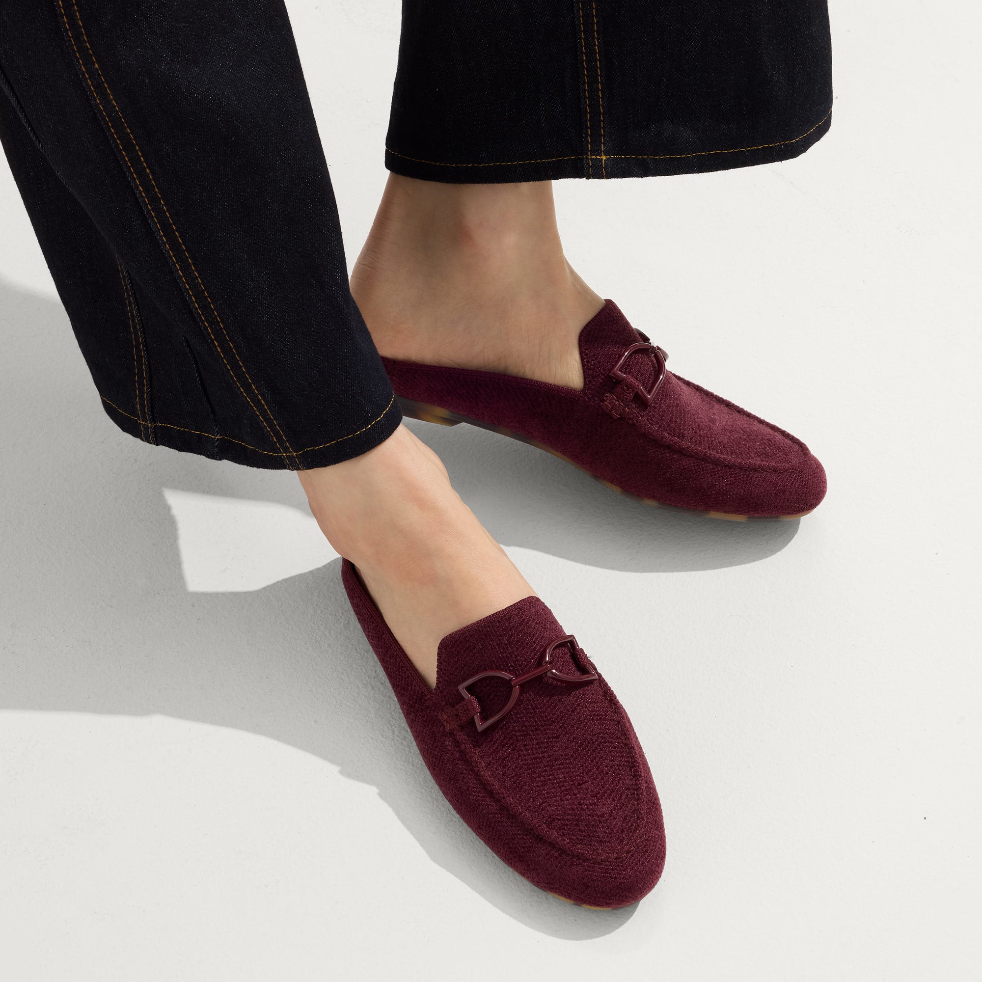 The ReVelvet™ Double Bit Loafer Mule - ReVelvet™ Syrah - Image 3