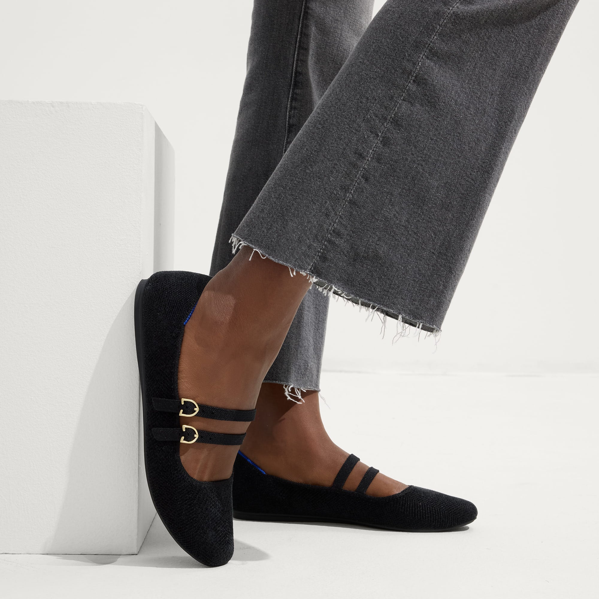 The ReVelvet™ Double Buckle Mary Jane - ReVelvet™ Black - Image 3