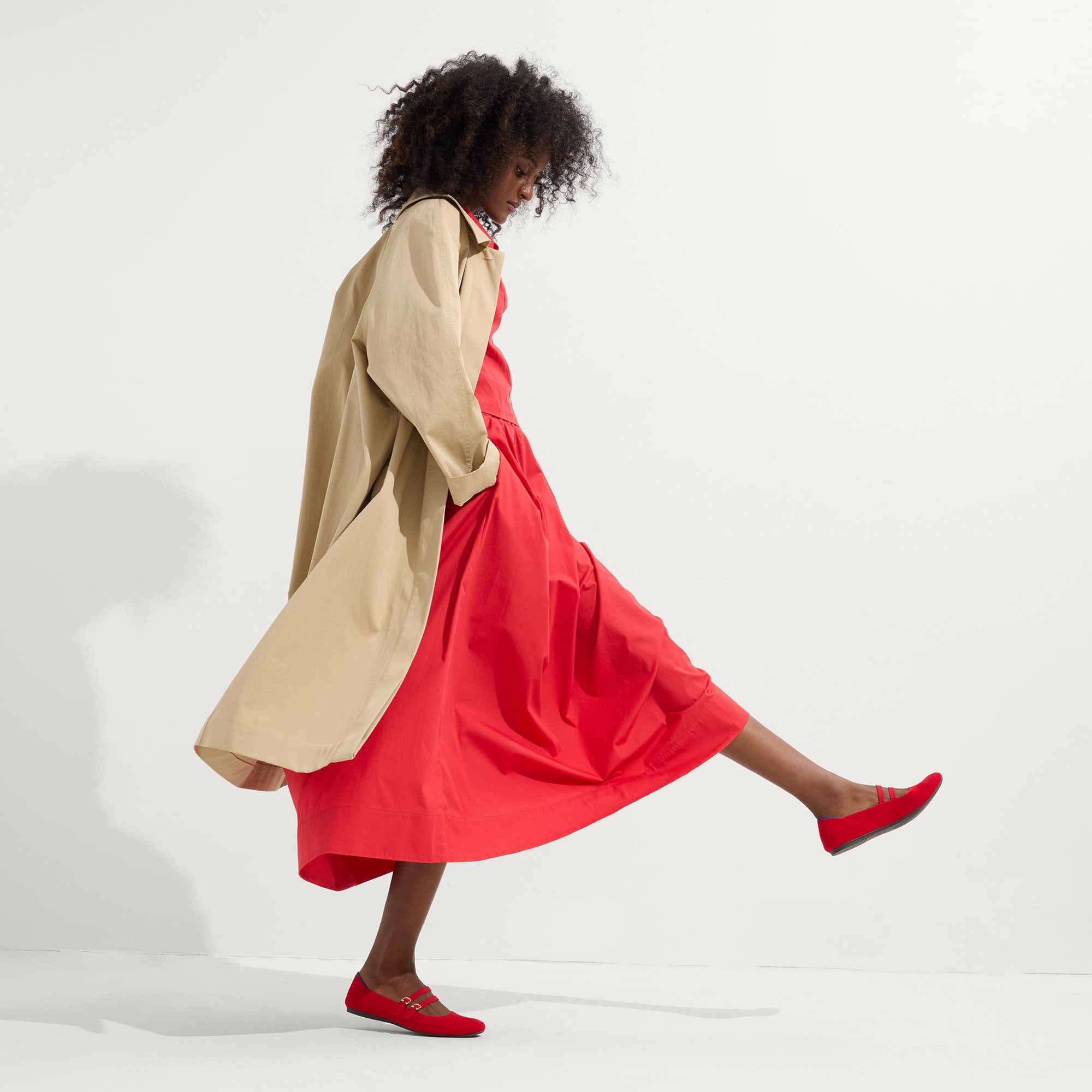 The ReVelvet™ Double Buckle Mary Jane - ReVelvet™ Red Crisp - Image 4