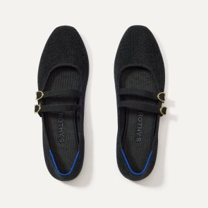 The ReVelvet™ Double Buckle Mary Jane - ReVelvet™ Black