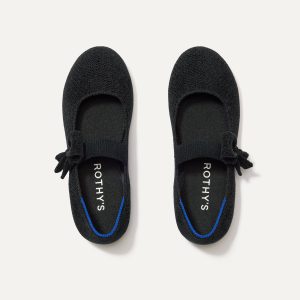 The Kids ReVelvet™ Tux Bow Mary Jane - ReVelvet™ Black